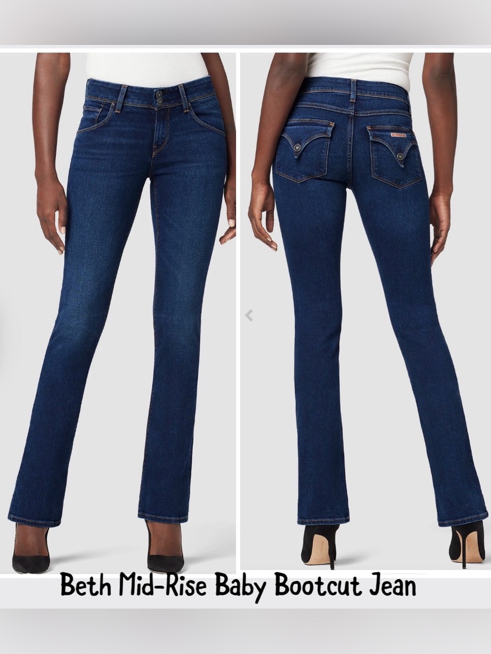 Hudson Beth Mid-Rise Baby Bootcut Jean